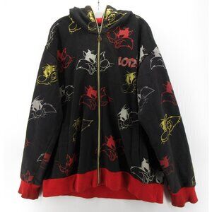 VINTAGE Looney Tunes Sweatshirt Large Sylvester LOT29 AOP Graphic Y2K*